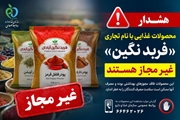 پودرهای ادویه و فرآورده‌های غذایی با نام تجاری «فربد نگین » غیرمجاز هستند